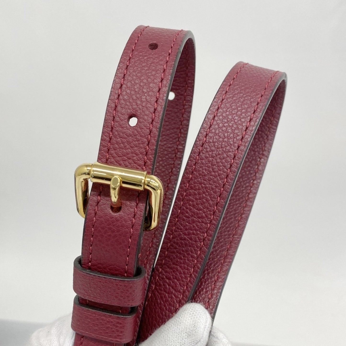 Louis Vuitton Speedy bandoulière 25 Burgundy Leather Hand Bag