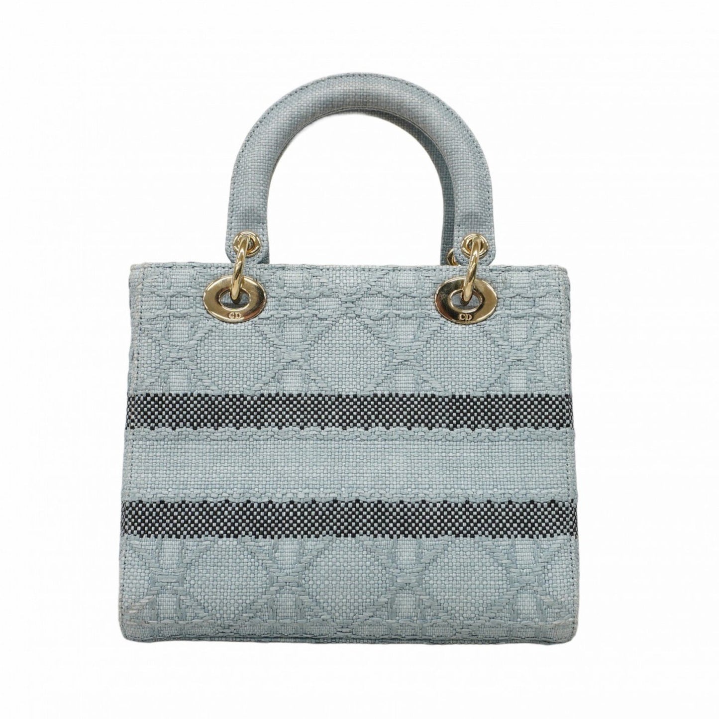 Dior Lady D-Light Blue Synthetic Hand Bag