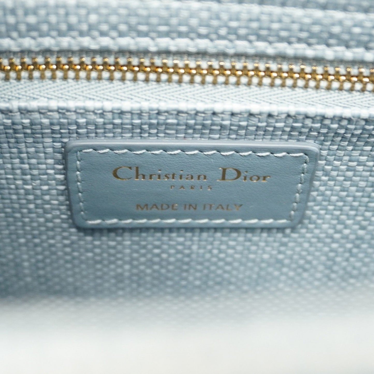 Dior Lady D-Light Blue Synthetic Hand Bag