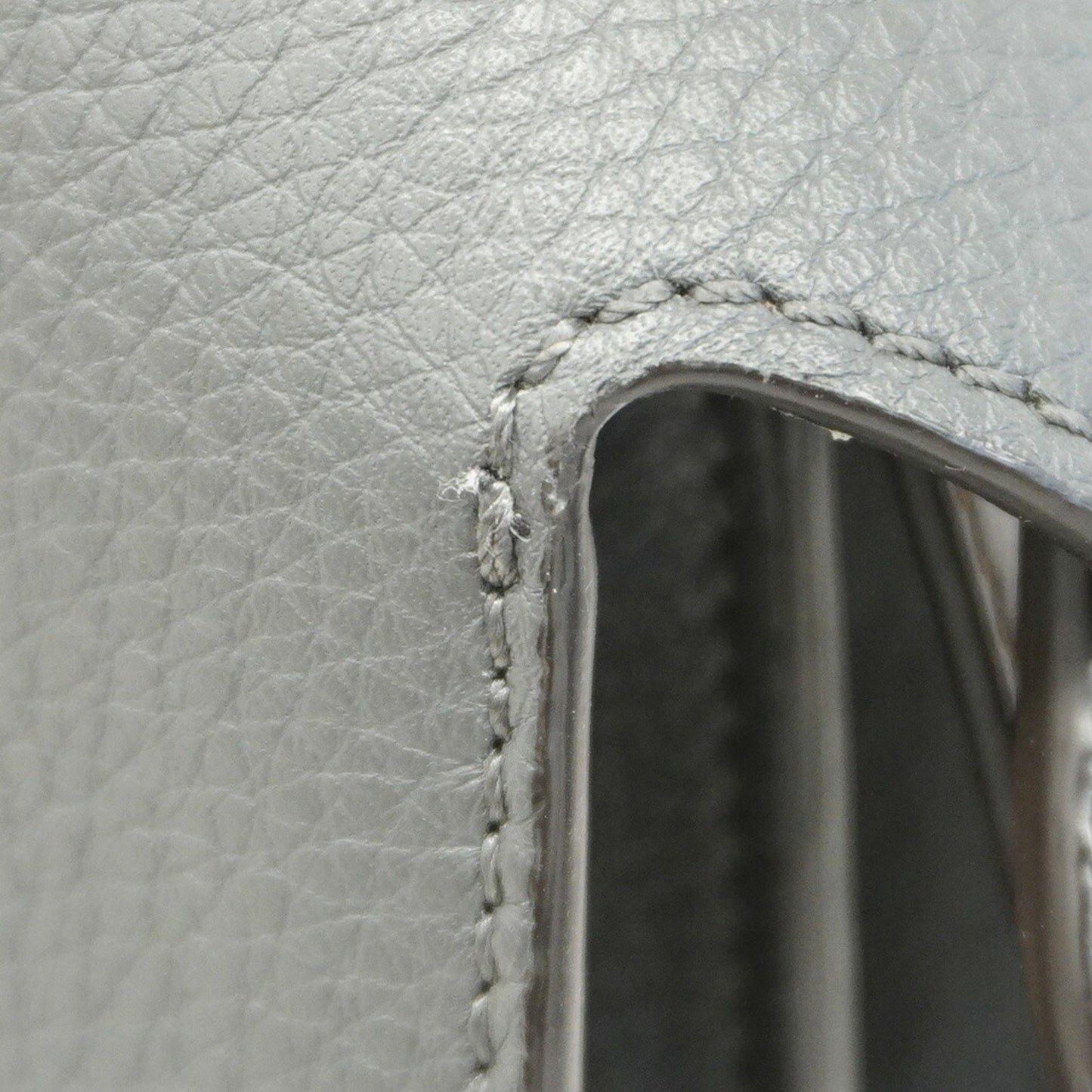 Fendi Peekaboo Grey Leather Hand Bag