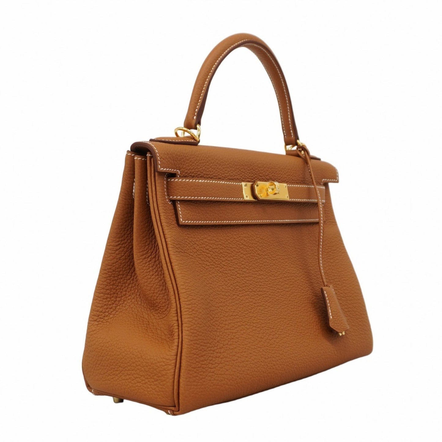 Hermès Kelly 28 Brown Leather Hand Bag