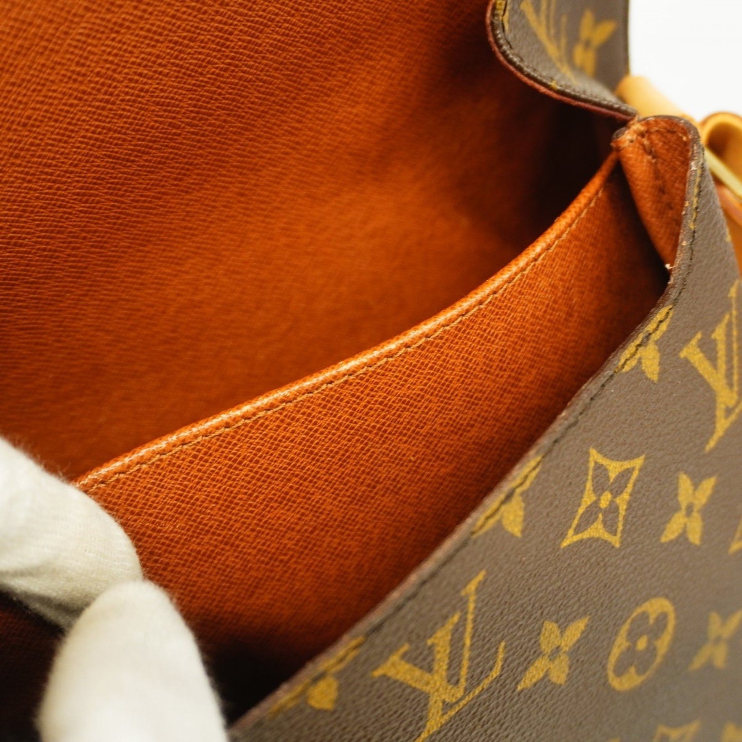 Louis Vuitton Cartouchière Brown Canvas Shoulder Bag