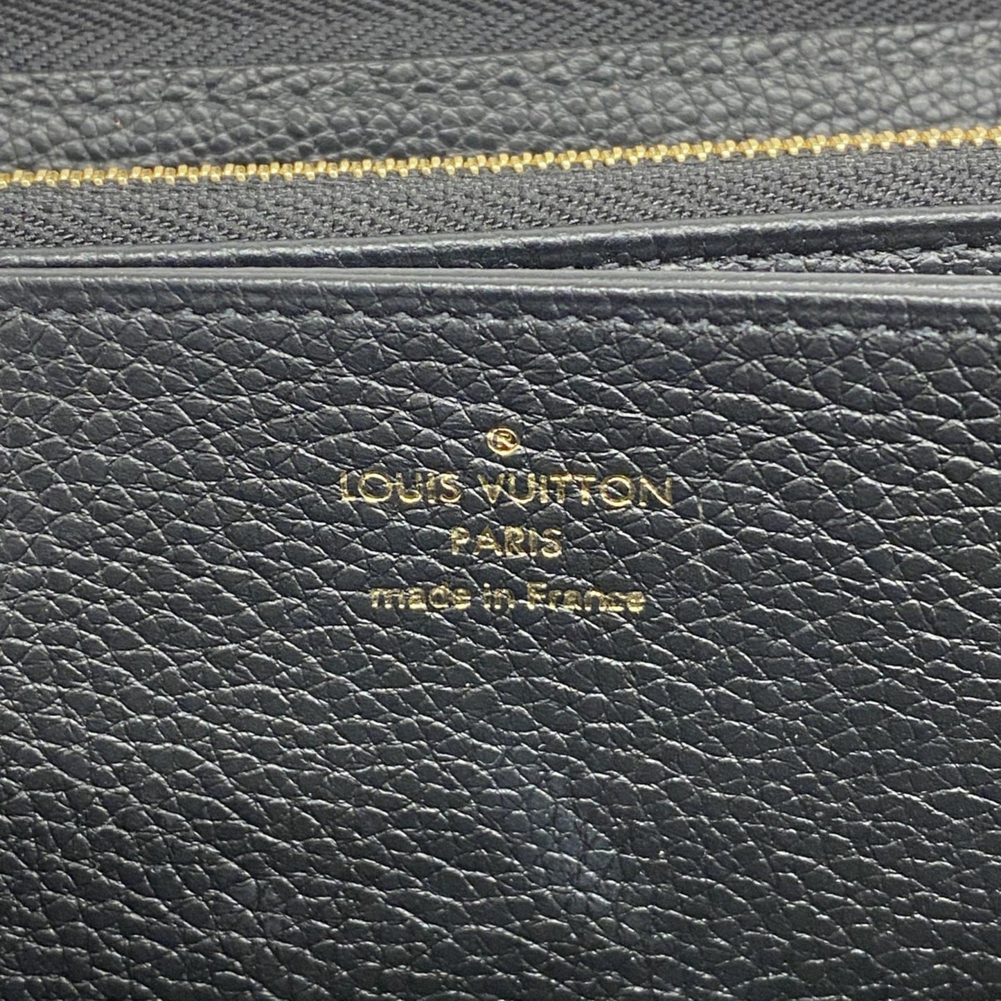 Louis Vuitton Portefeuille zippy Black Leather Wallet Accessories