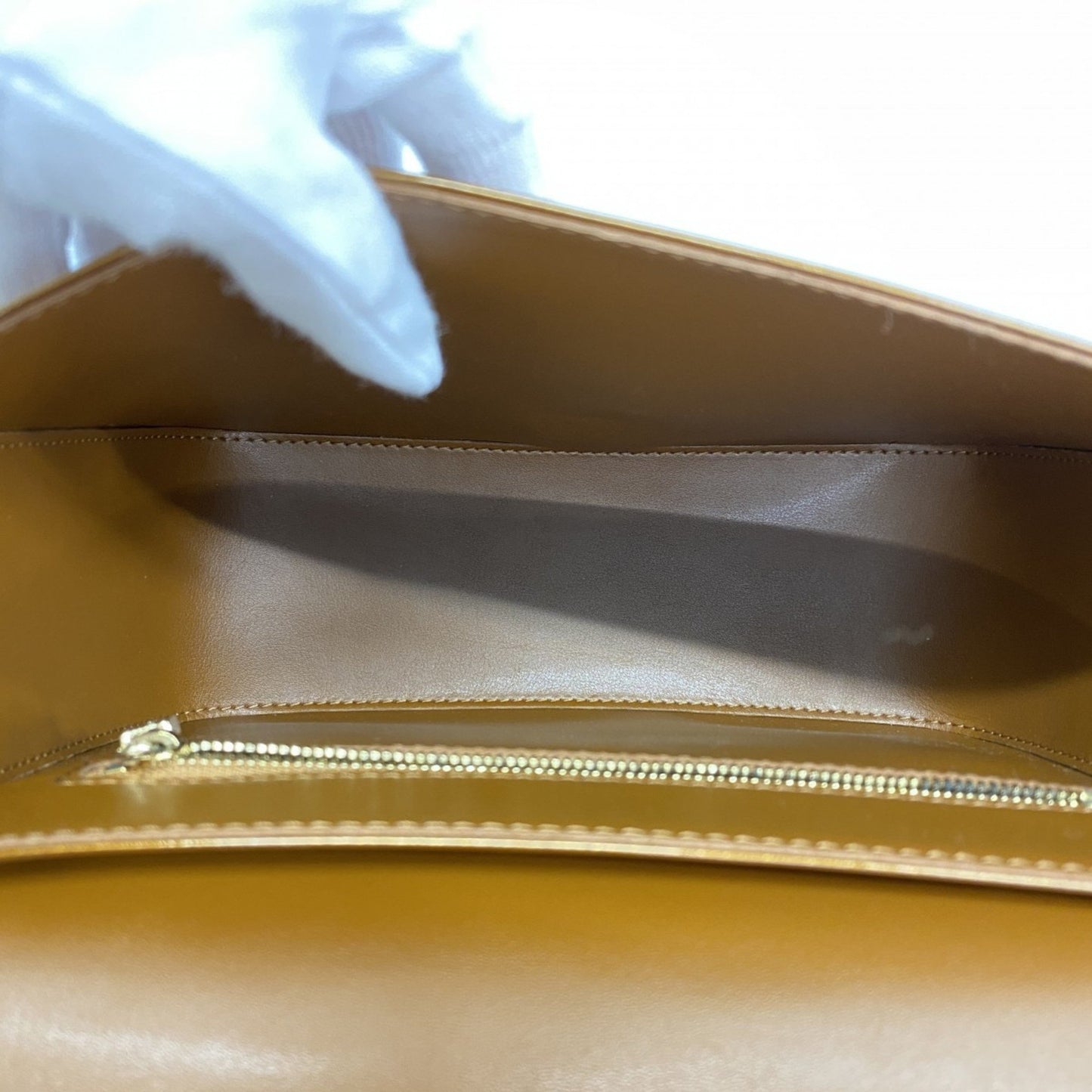 Louis Vuitton Christie Copper Patent Leather Shoulder Bag