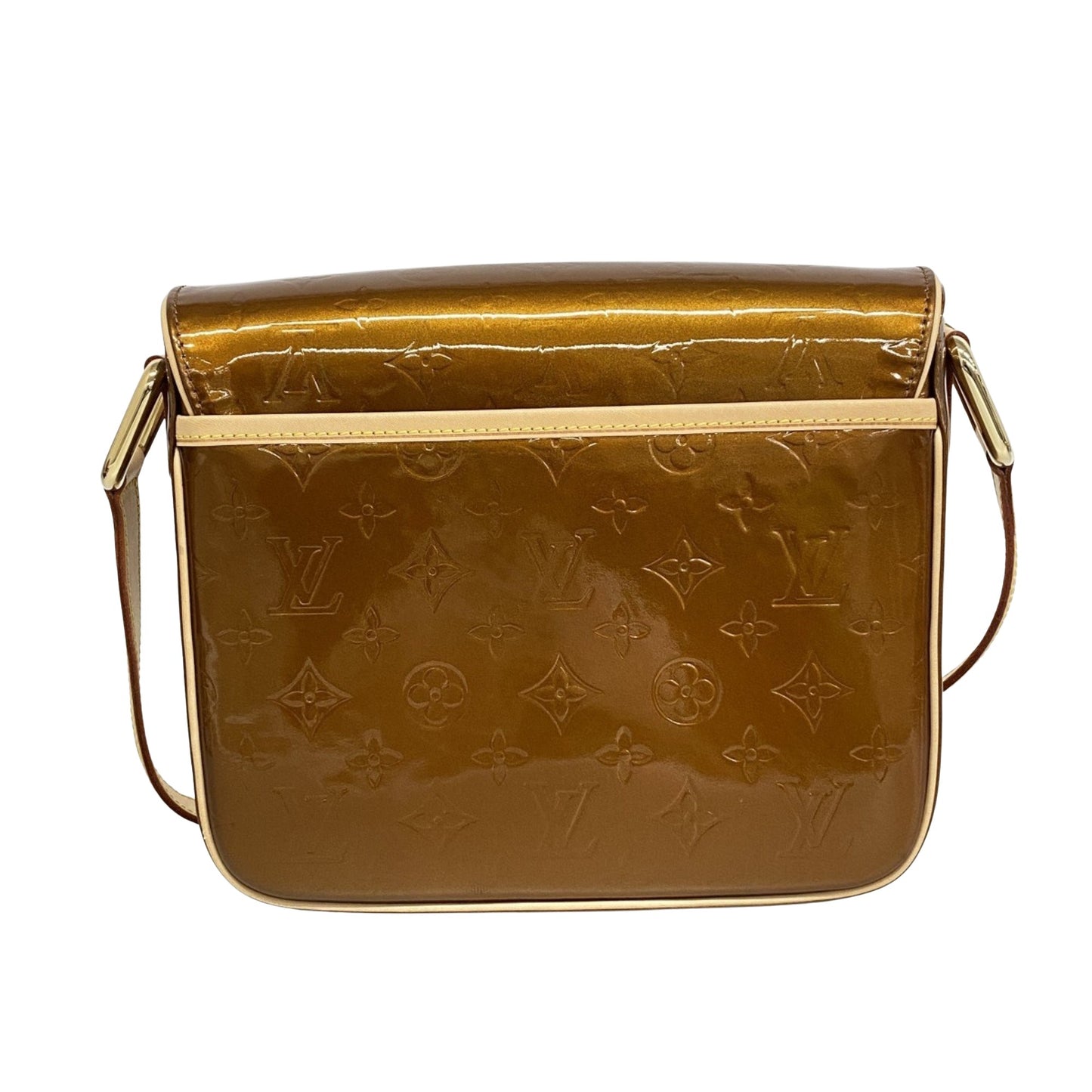 Louis Vuitton Christie Copper Patent Leather Shoulder Bag