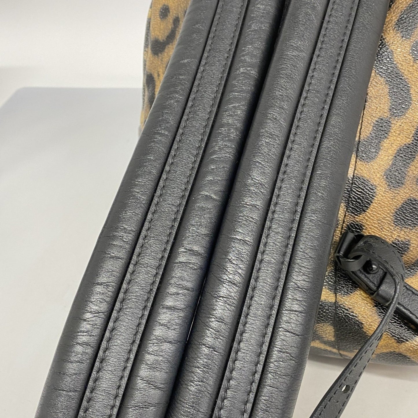 Louis Vuitton Black Canvas Backpack Bag