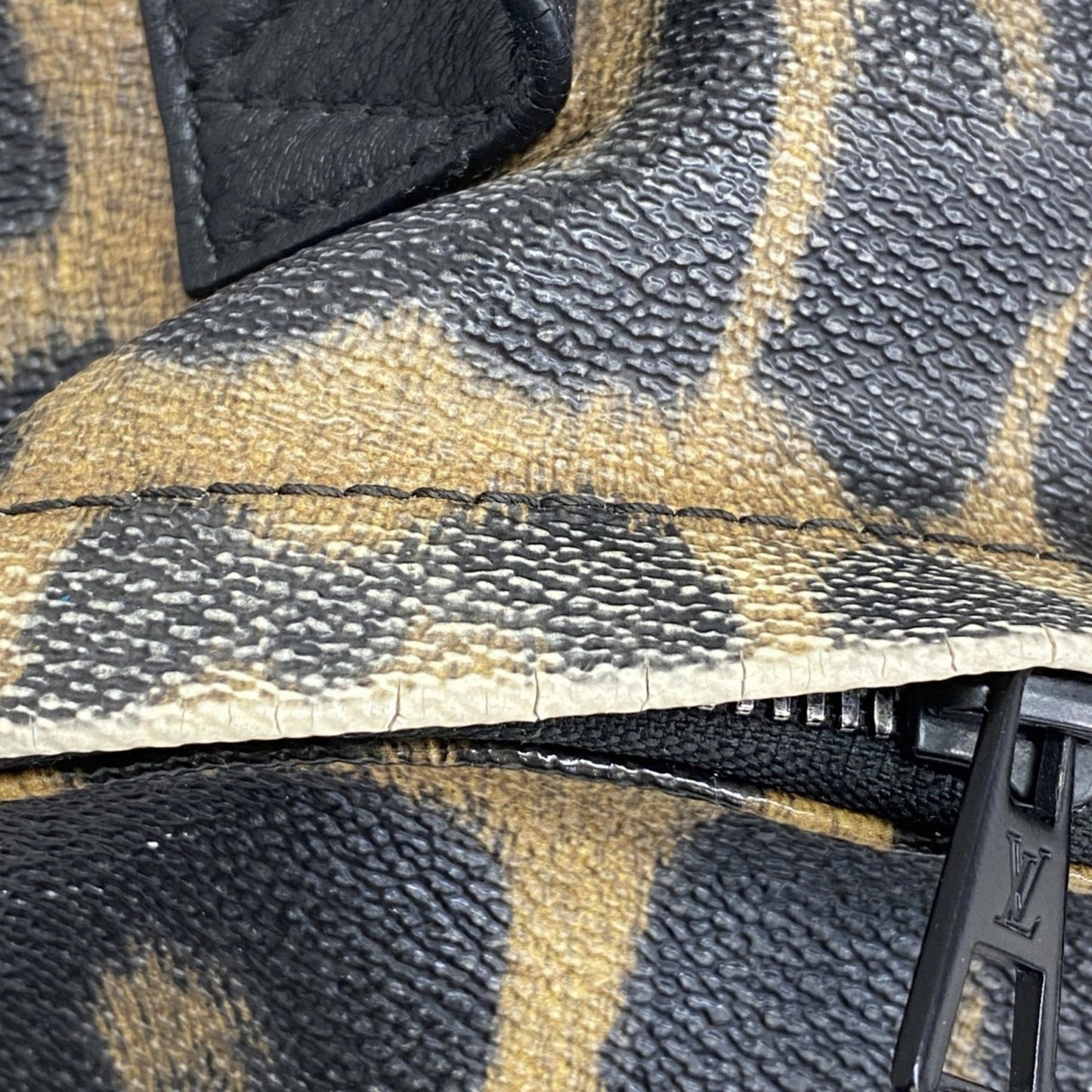 Louis Vuitton Black Canvas Backpack Bag