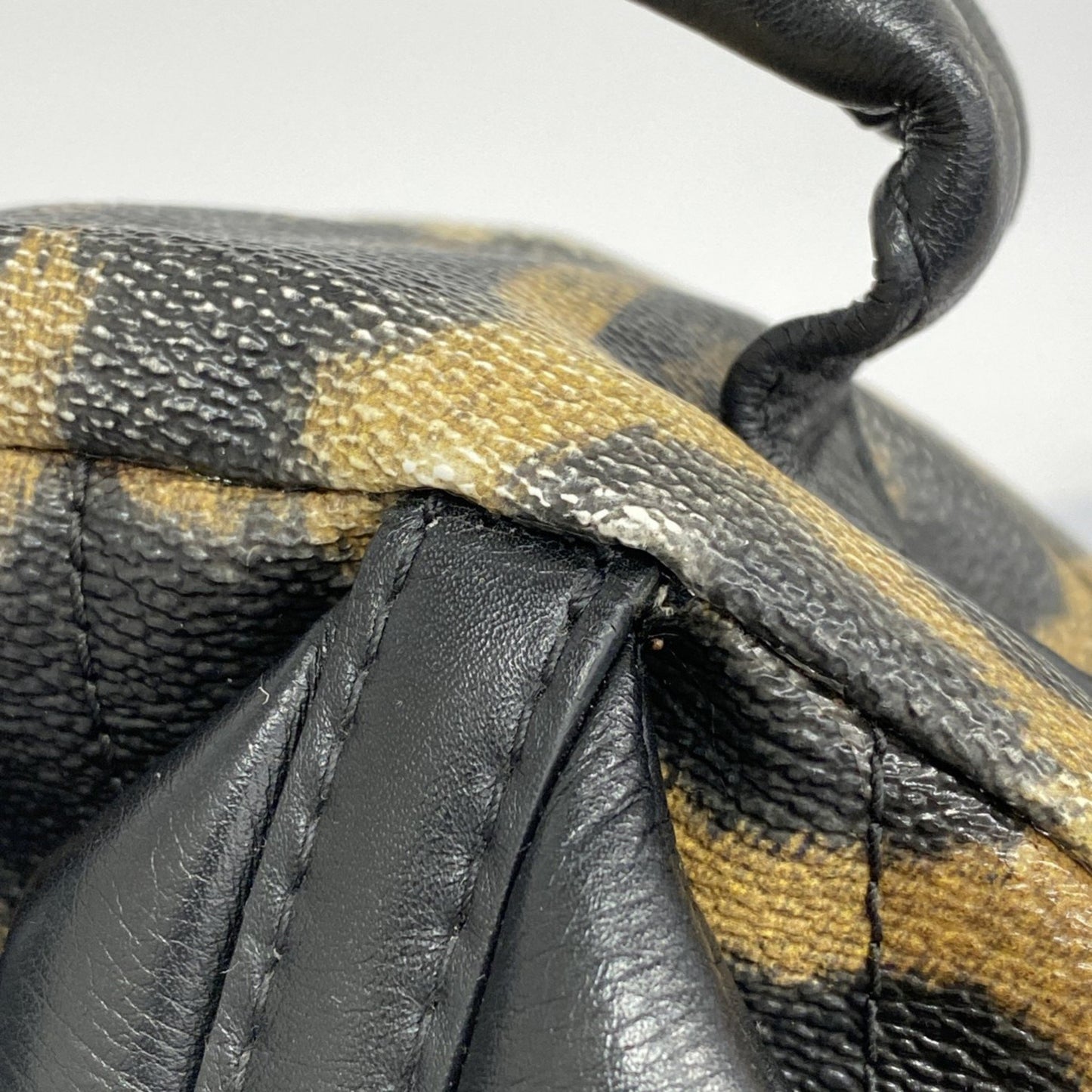 Louis Vuitton Black Canvas Backpack Bag