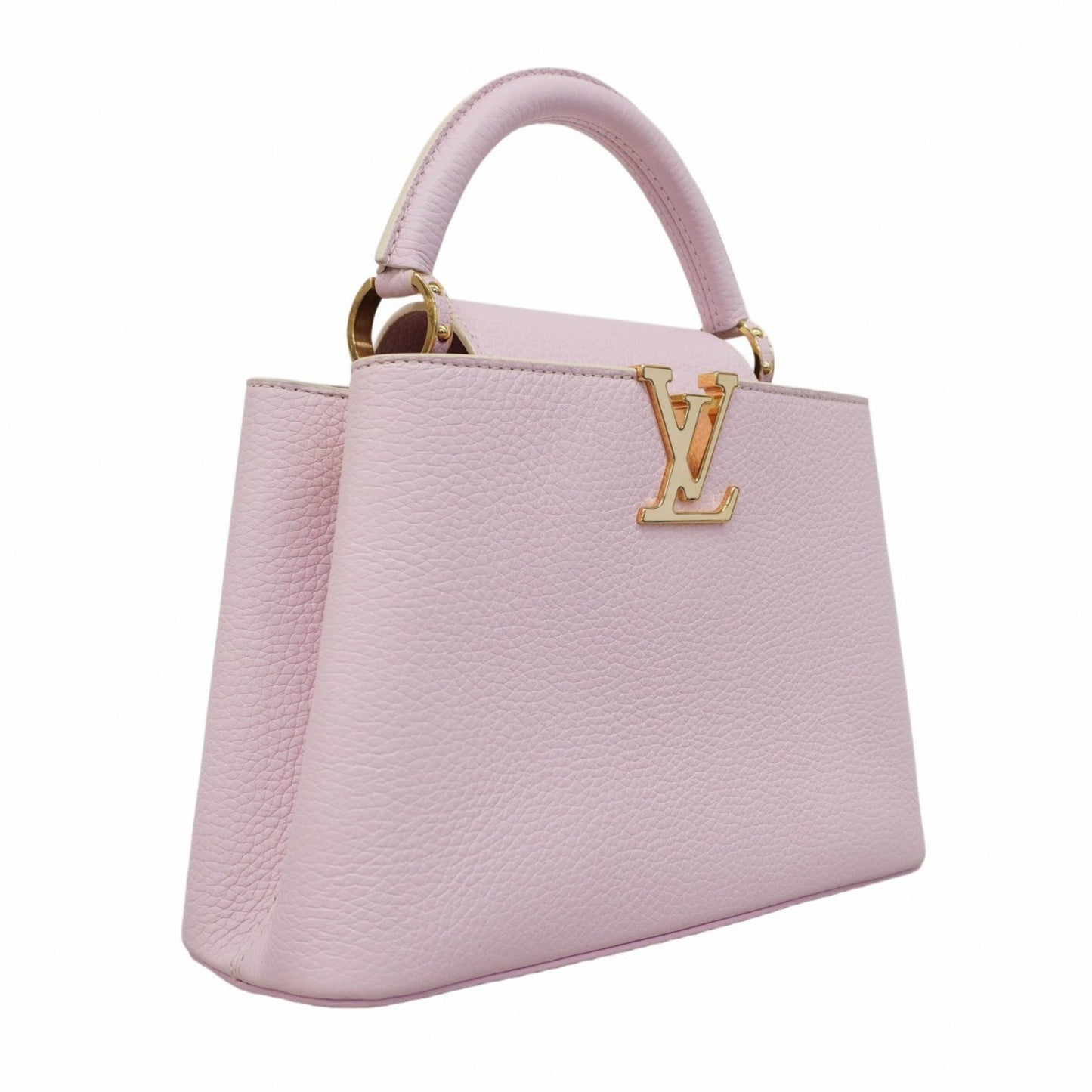 Louis Vuitton Capucines Pink Leather Hand Bag