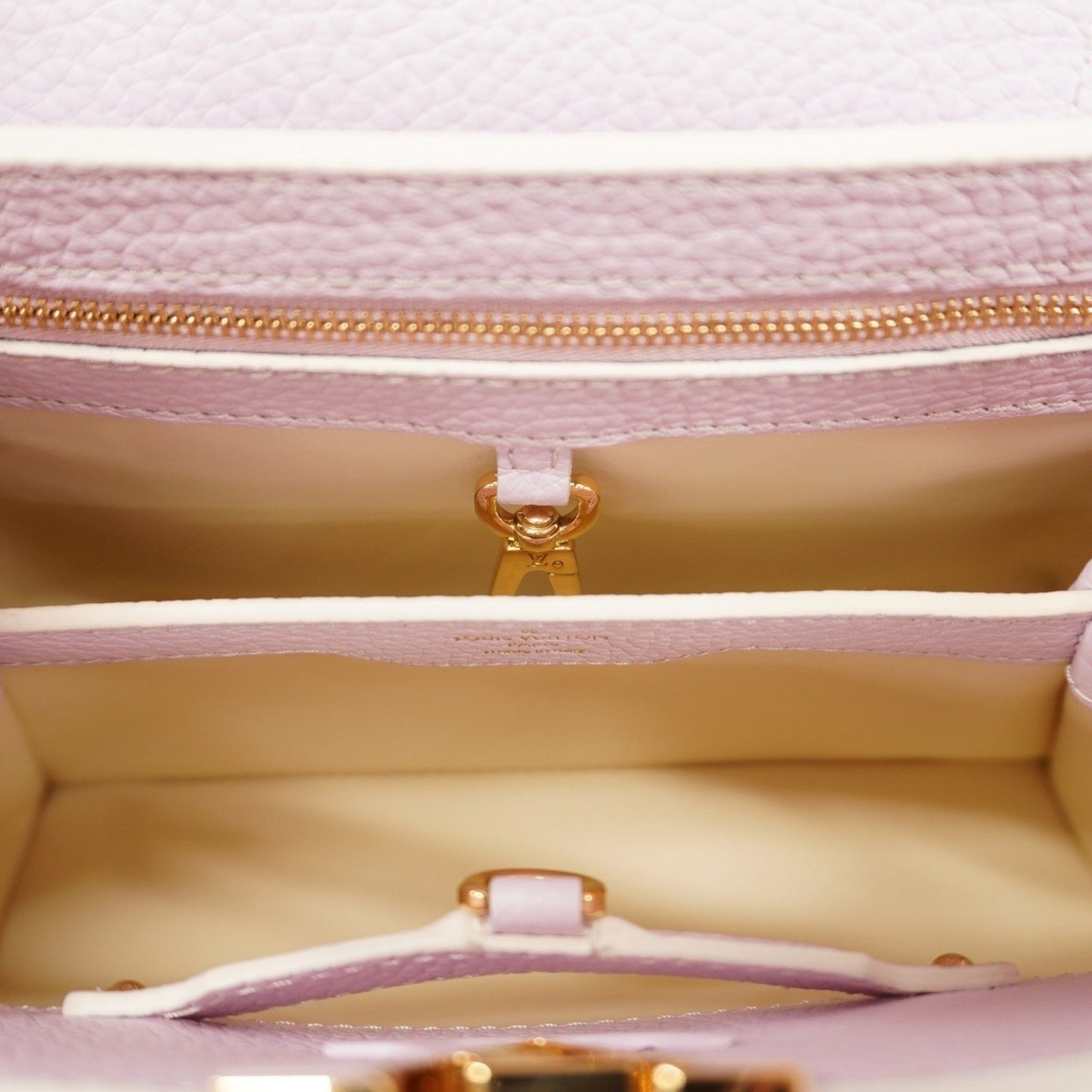 Louis Vuitton Capucines Pink Leather Hand Bag