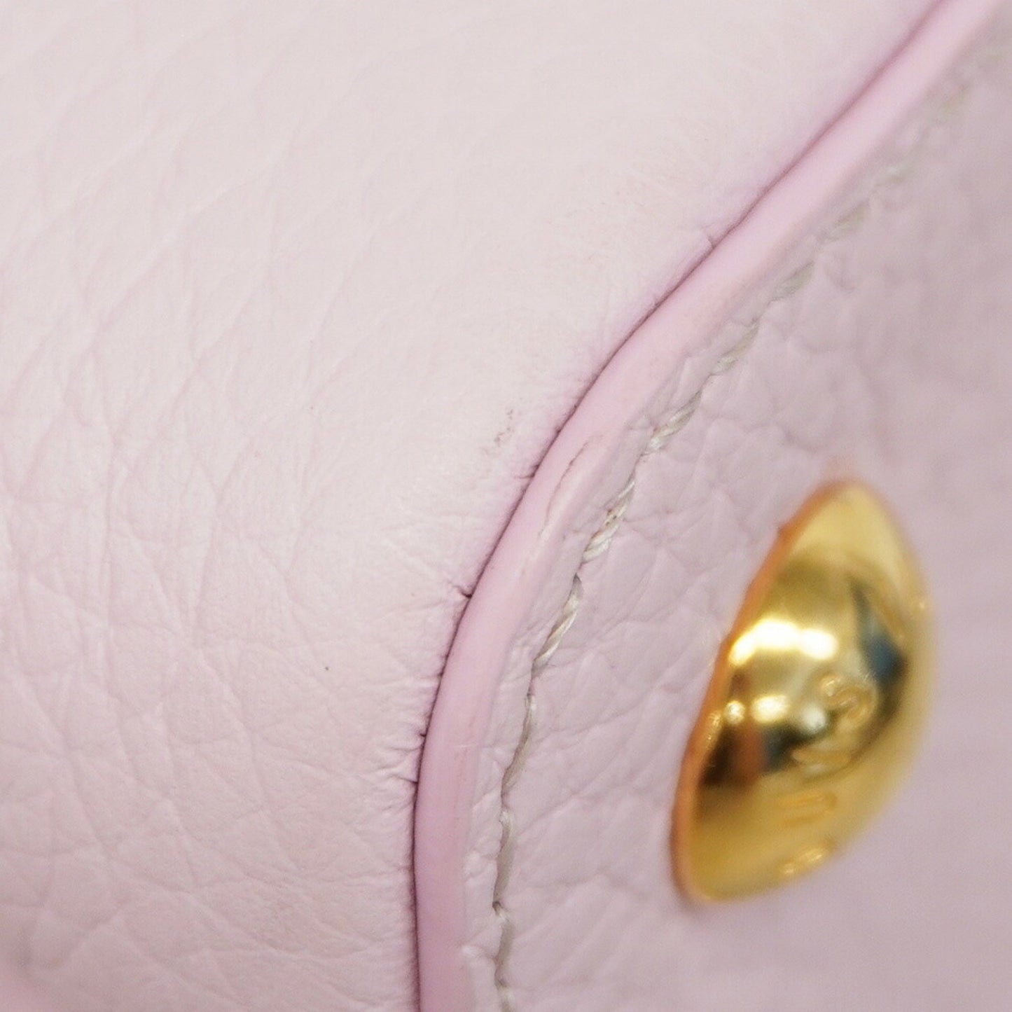 Louis Vuitton Capucines Pink Leather Hand Bag