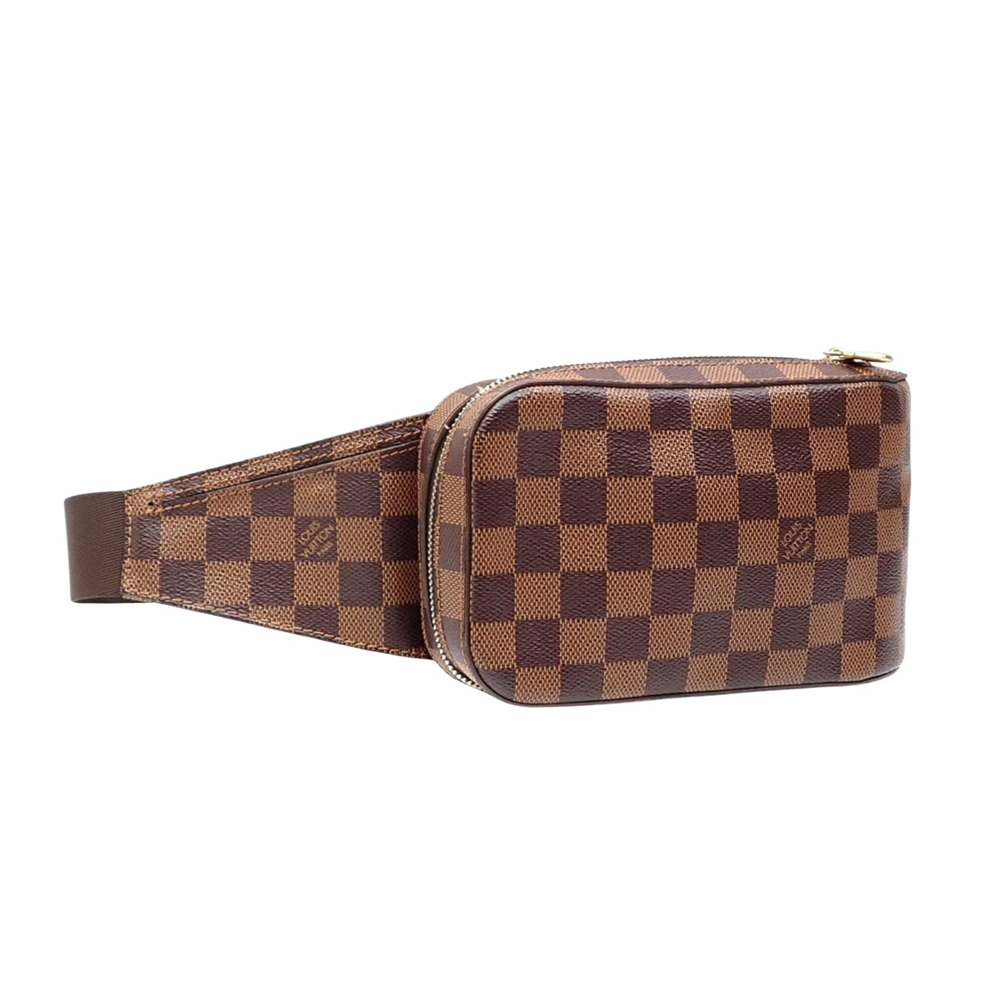 Louis Vuitton Geronimo Brown Canvas Shoulder Bag