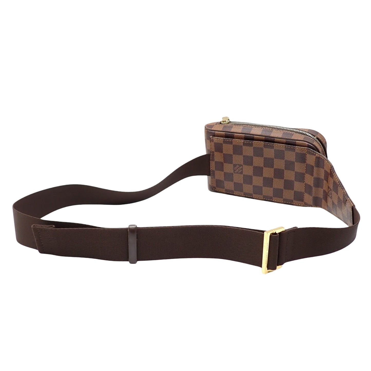 Louis Vuitton Geronimo Brown Canvas Shoulder Bag