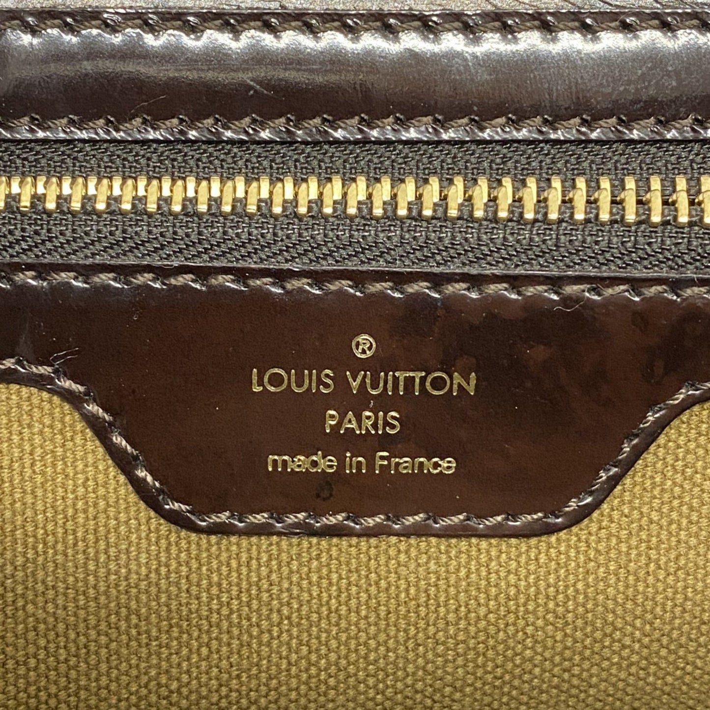 Louis Vuitton Brown Leather Shoulder Bag