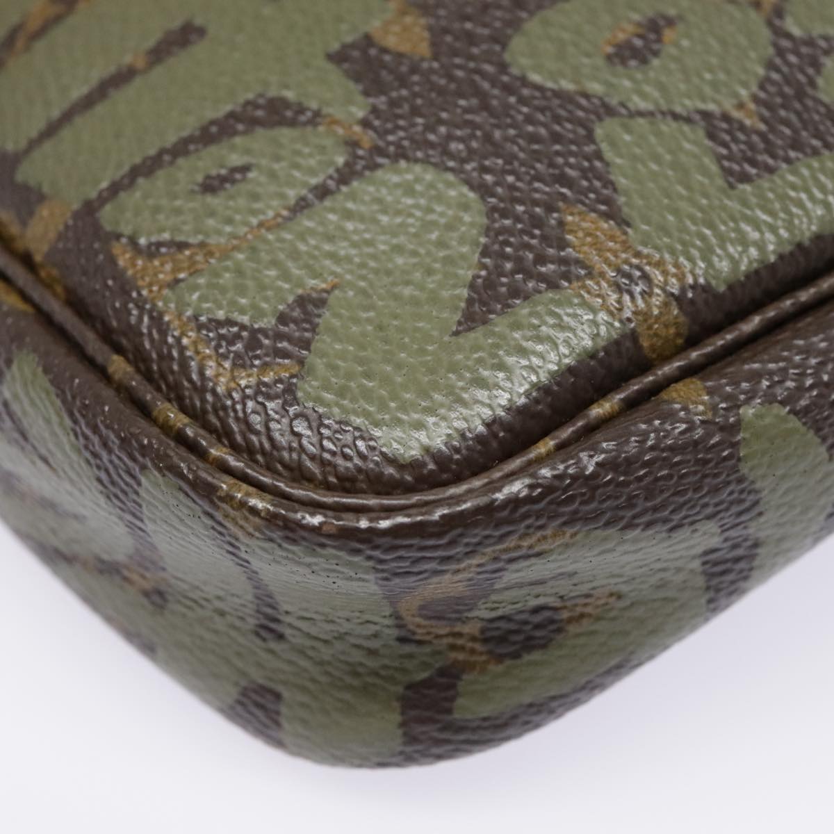 Louis Vuitton Pochette Accessoire Brown Canvas Clutch Bag