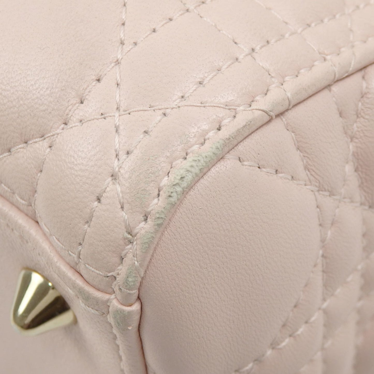 Dior Lady Dior Pink Silk Hand Bag