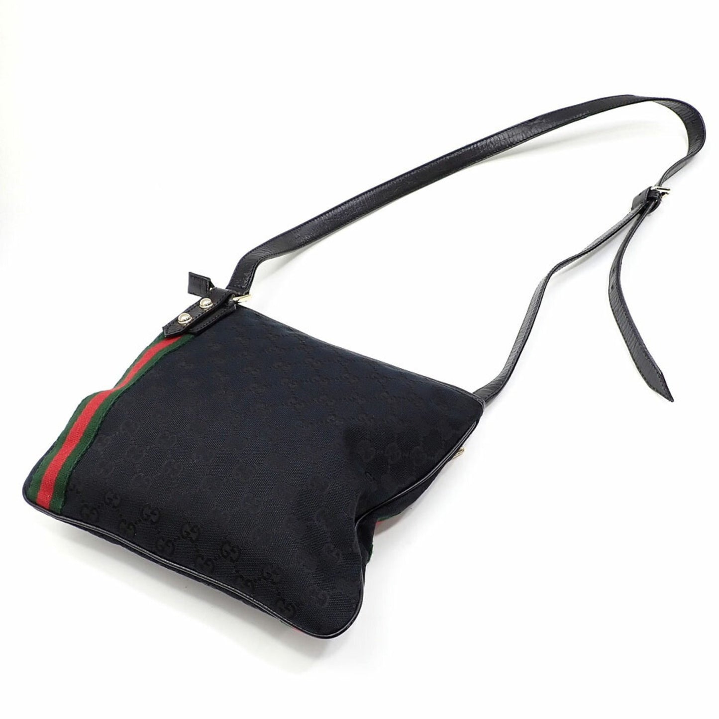 Gucci -- Black Canvas Shoulder Bag