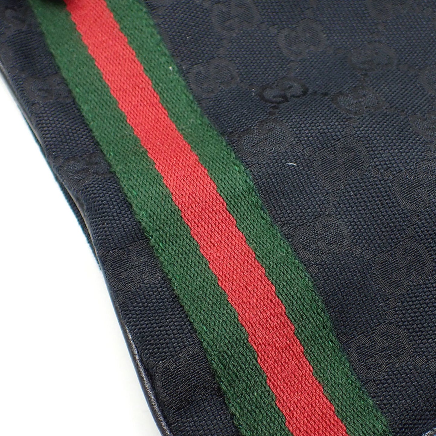 Gucci -- Black Canvas Shoulder Bag