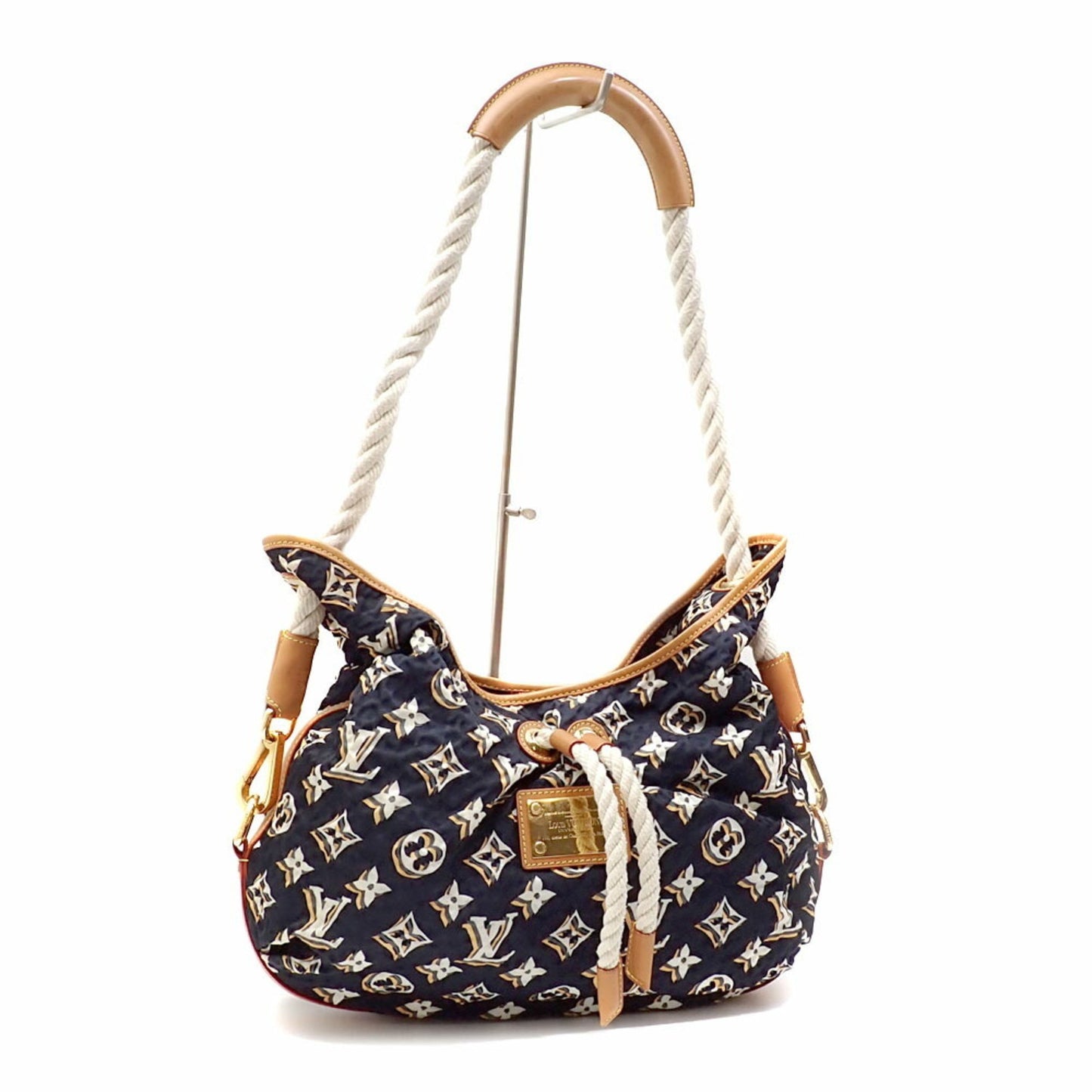 Louis Vuitton Bulles Navy Canvas Shoulder Bag