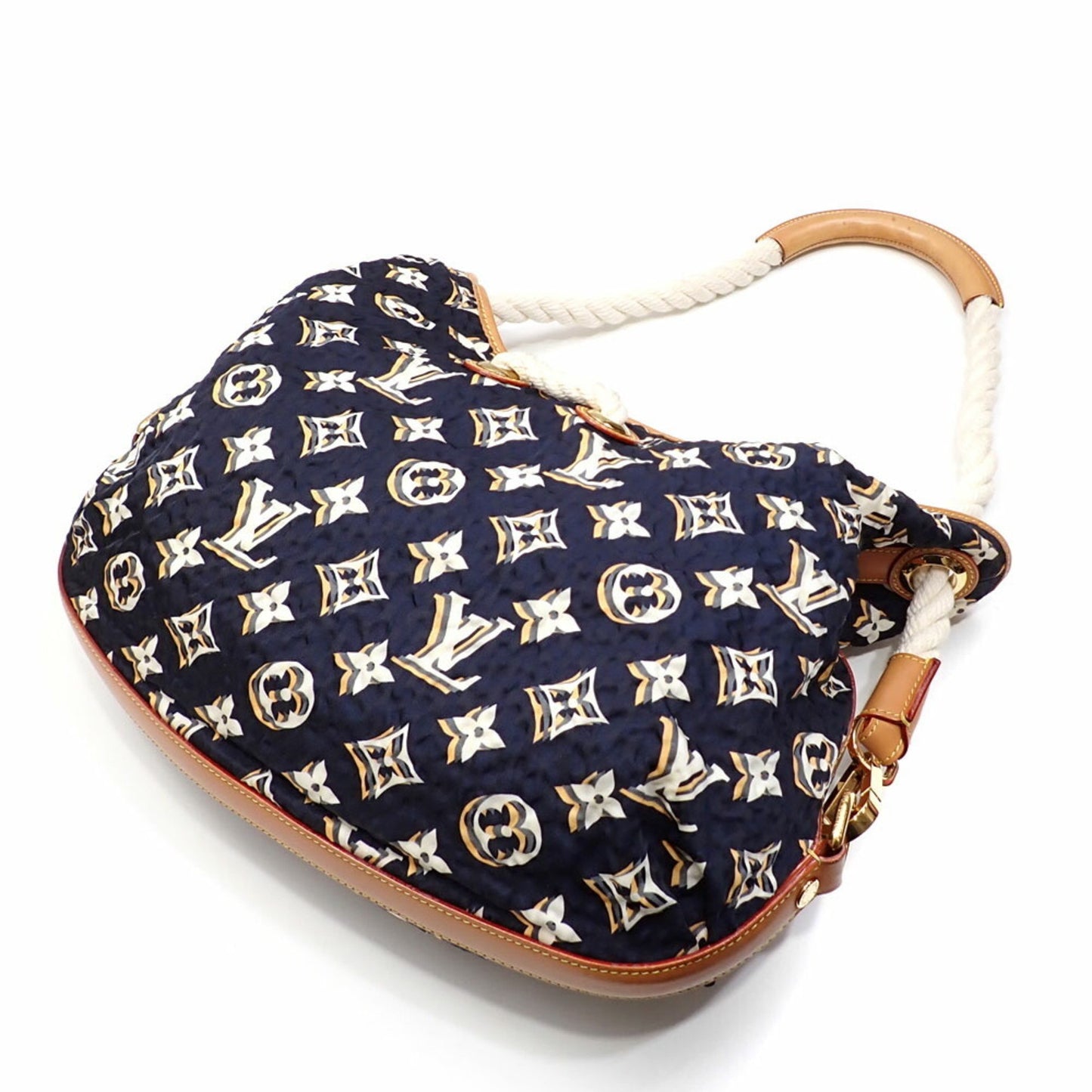 Louis Vuitton Bulles Navy Canvas Shoulder Bag