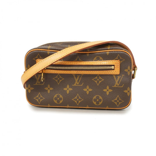 Louis Vuitton Cite Brown Canvas Shoulder Bag