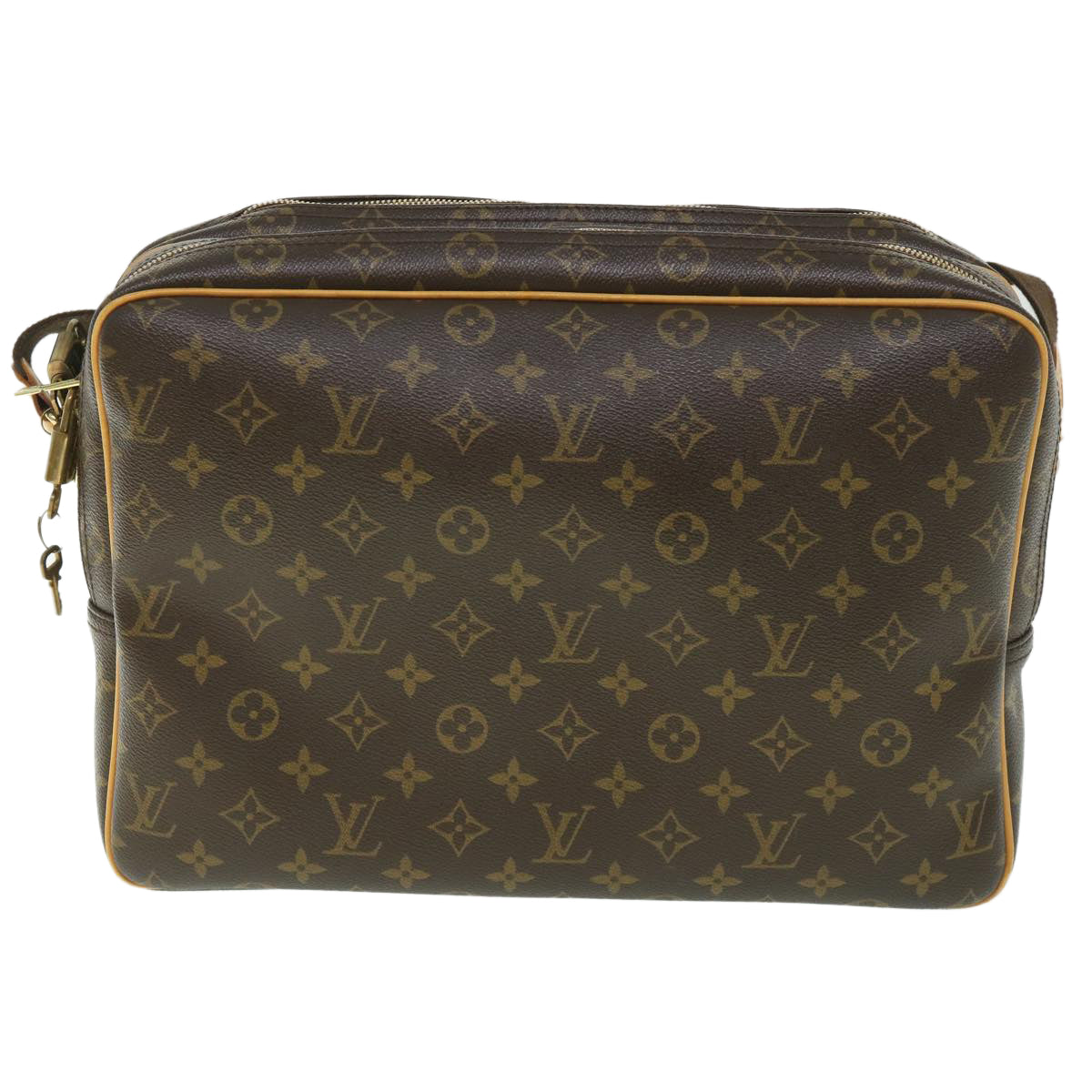 Louis Vuitton Reporter Brown Canvas Shoulder Bag