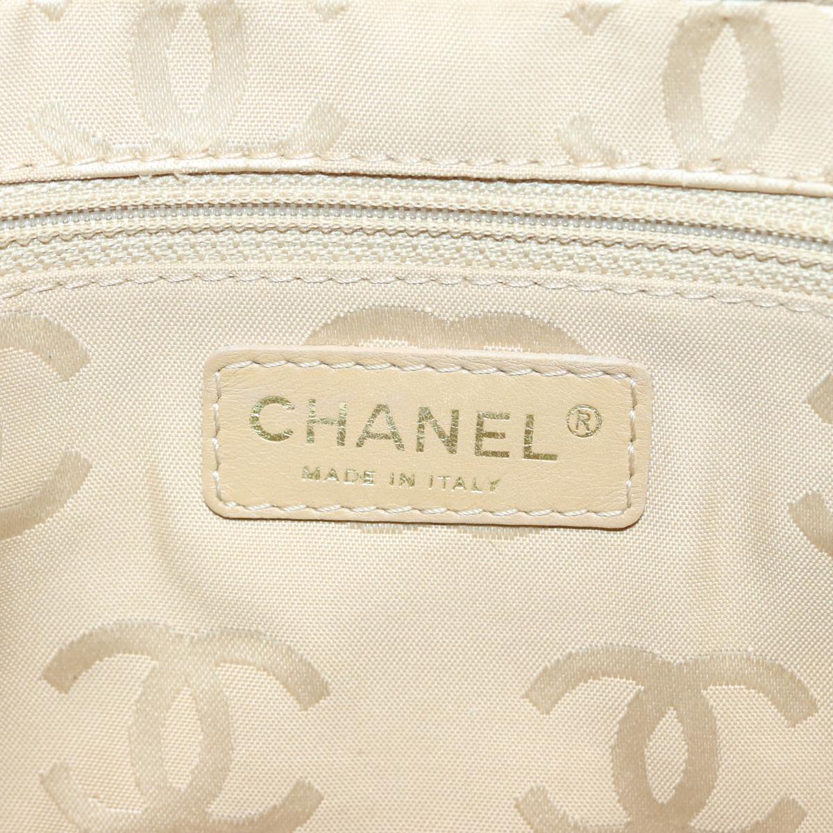 Chanel Wild stitch Beige Leather Hand Bag