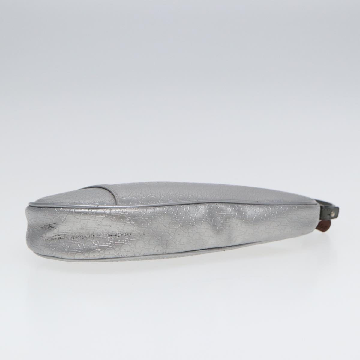 Dior Saddle Silver Canvas Clutch Bag