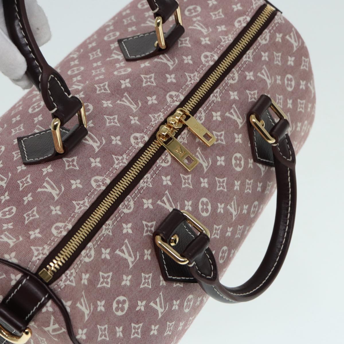 Louis Vuitton Speedy 30 Pink Canvas Hand Bag