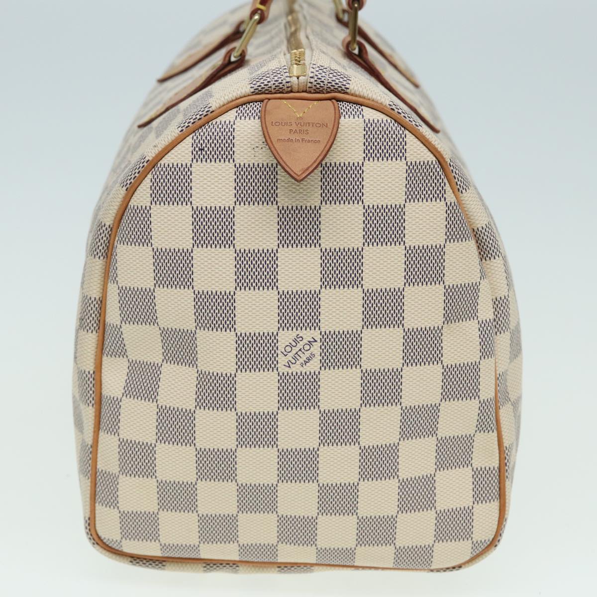 Louis Vuitton Speedy 30 White Canvas Hand Bag