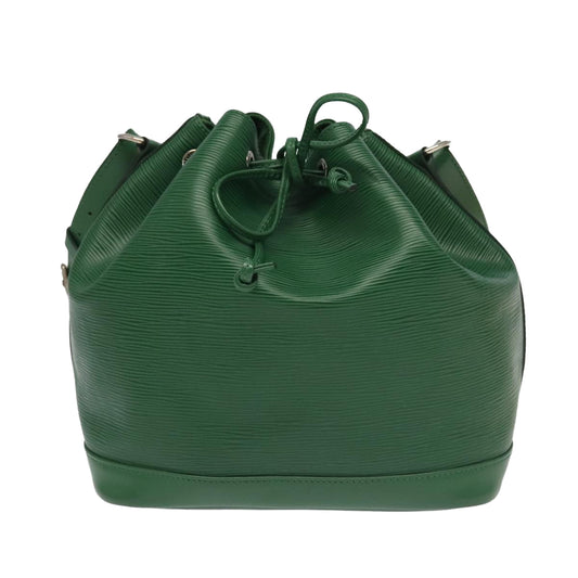 Louis Vuitton Noé Green Leather Shoulder Bag