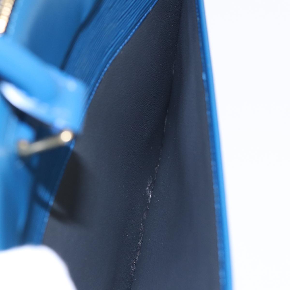 Louis Vuitton Riviera Blue Leather Hand Bag