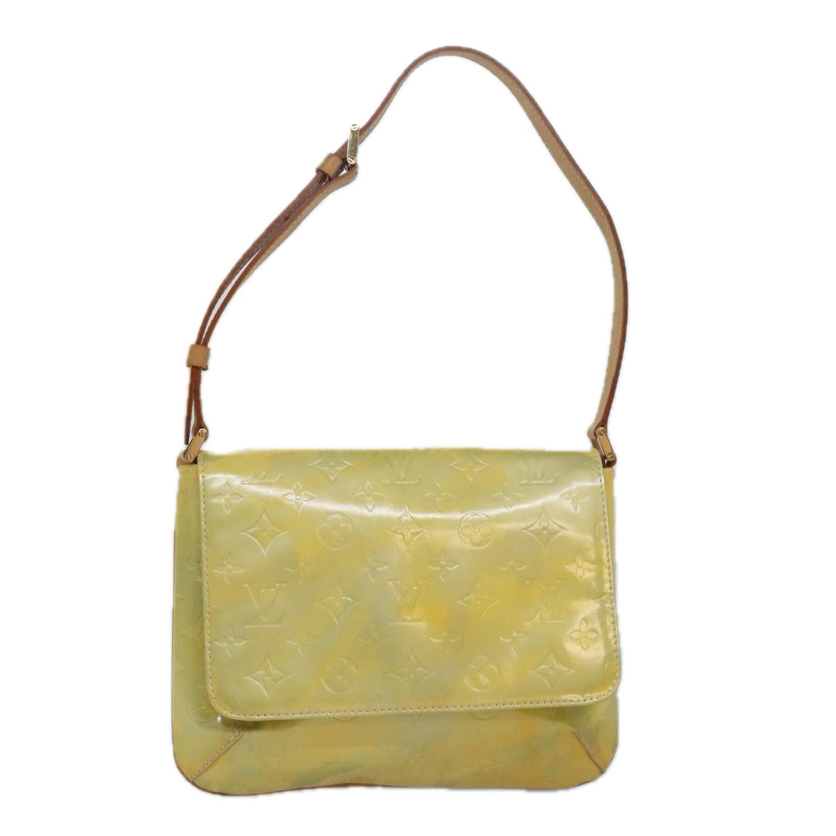 Louis Vuitton Thompson Street Yellow Patent Leather Shoulder Bag