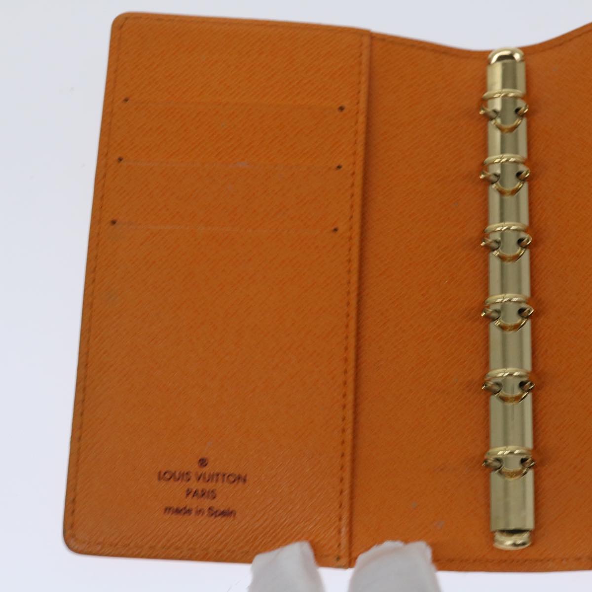 Louis Vuitton Agenda PM Orange Leather Wallet Accessories