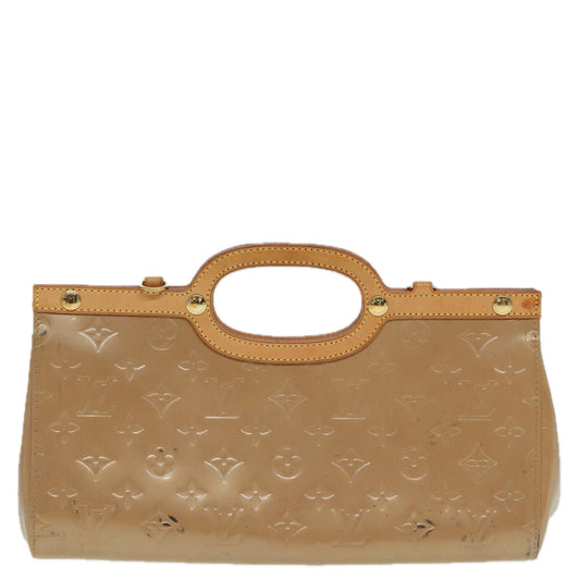 Louis Vuitton Roxbury Beige Patent Leather Hand Bag