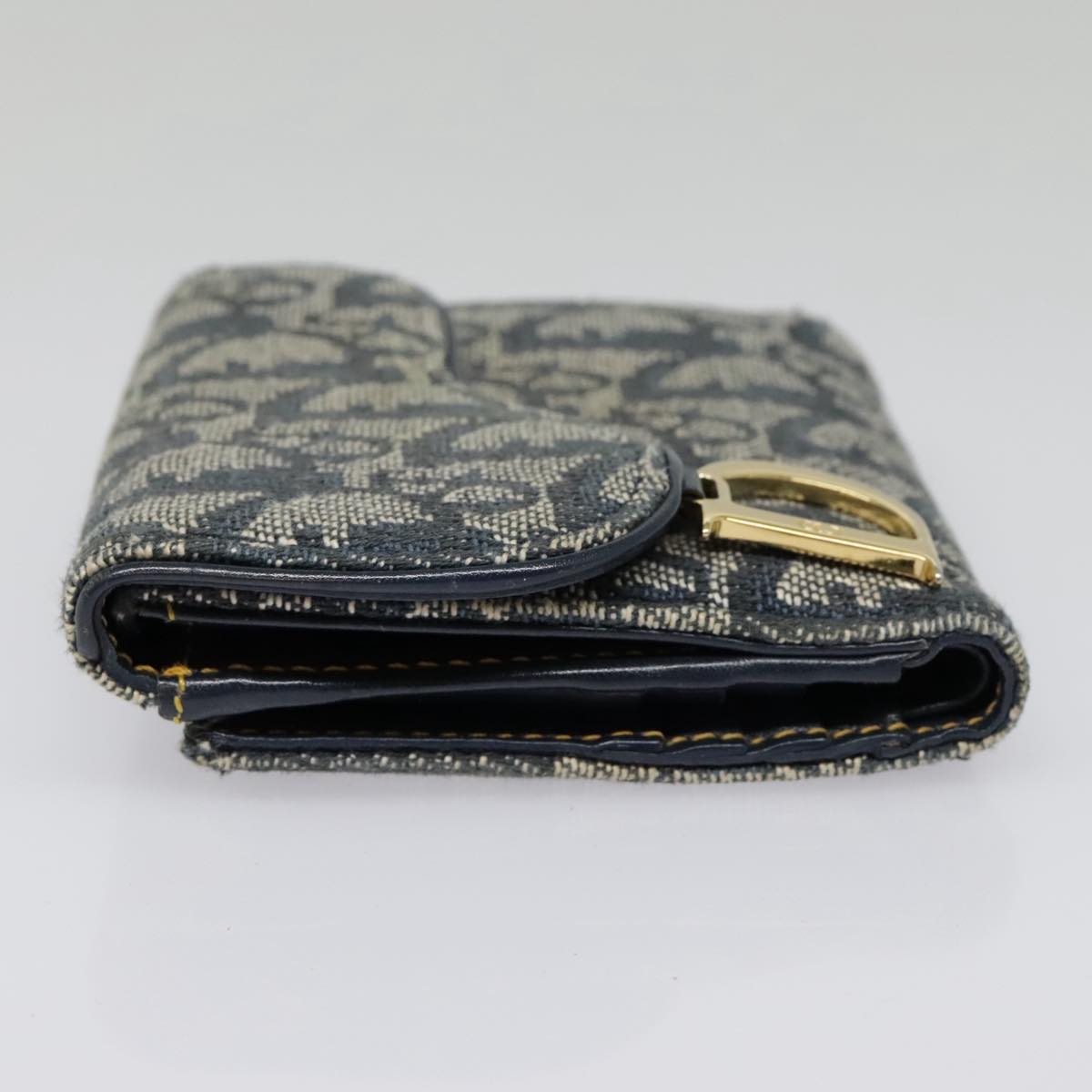 Dior Saddle Navy Canvas Wallet Accessories