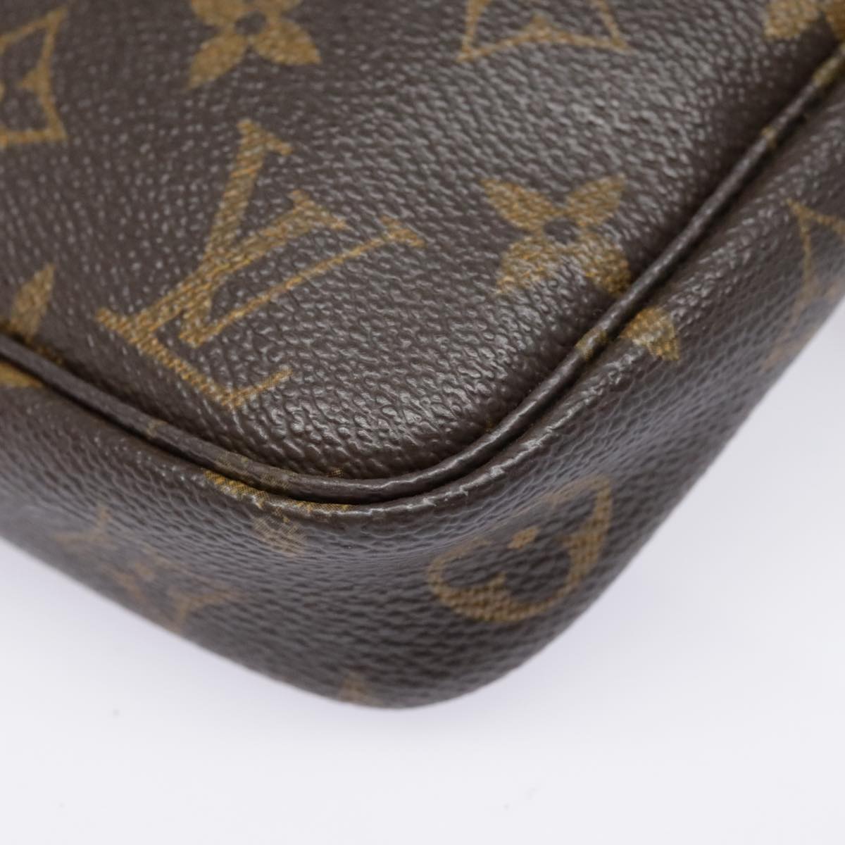 Louis Vuitton Pochette Accessoire Brown Canvas Clutch Bag