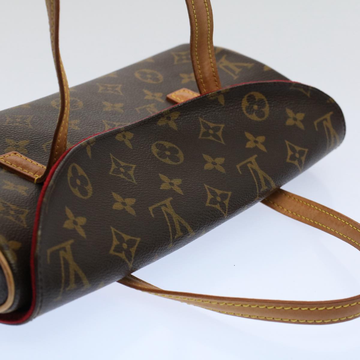 Louis Vuitton Sonatine Brown Canvas Hand Bag