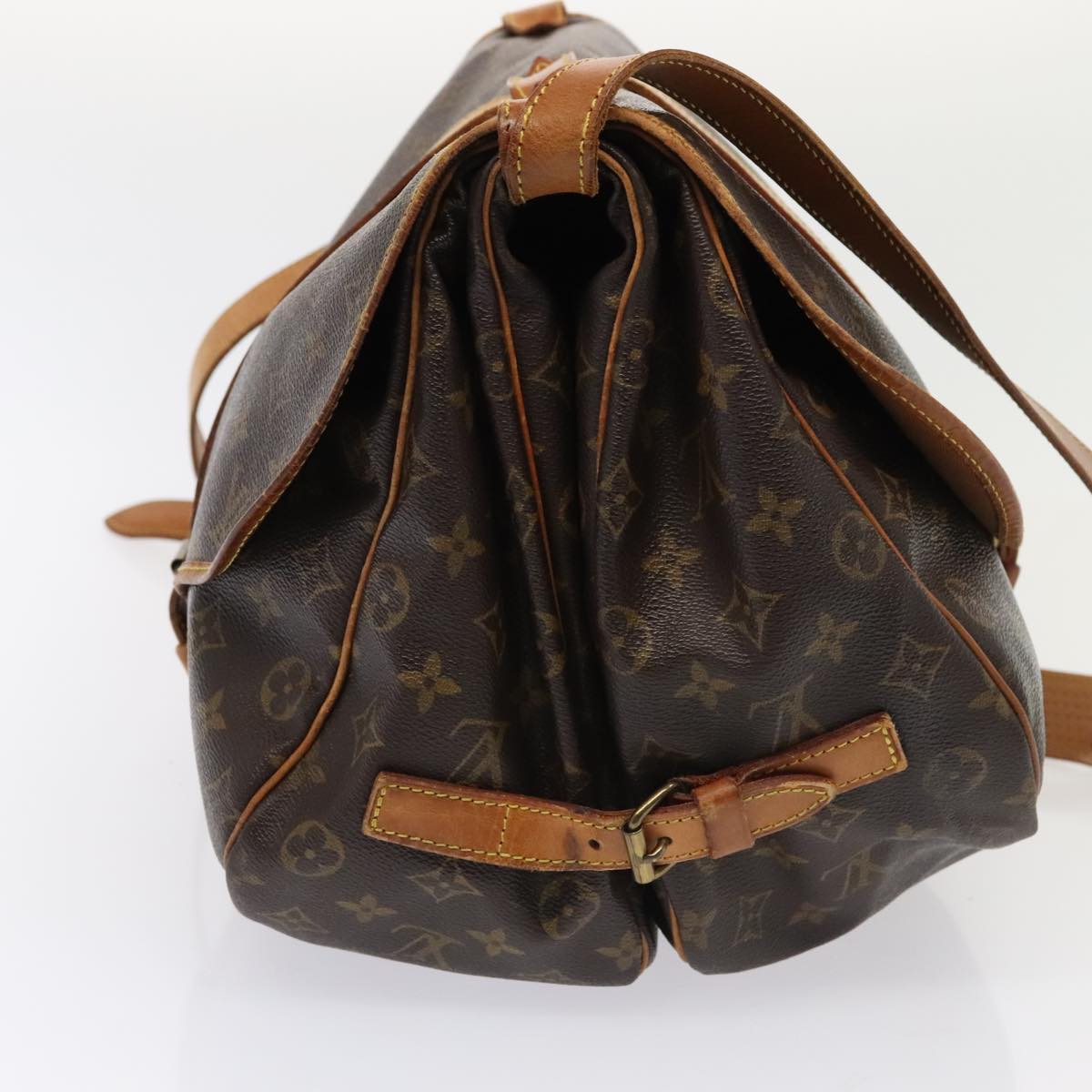 Louis Vuitton Saumur 35 Brown Canvas Shoulder Bag