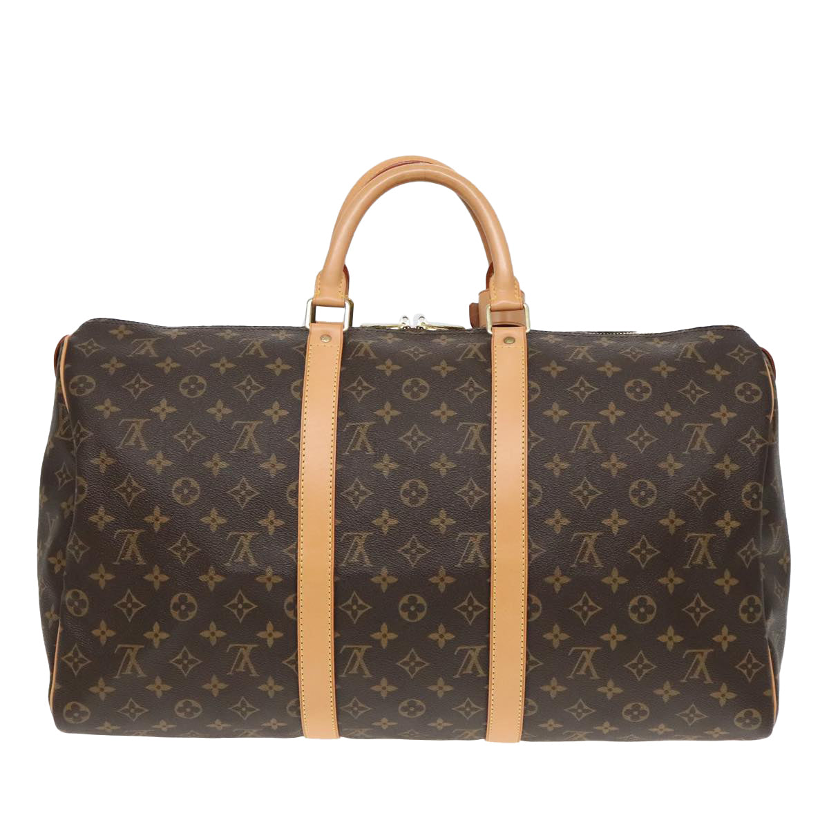 Louis Vuitton Keepall 50 Brown Canvas Travel Bag