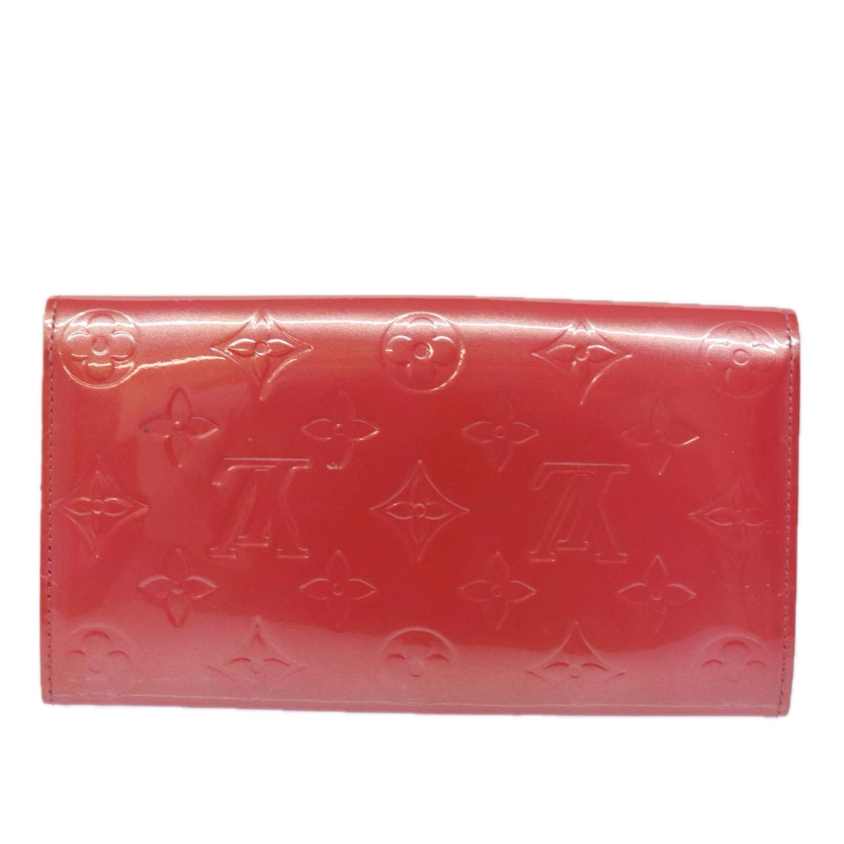 Louis Vuitton Sarah Red Patent Leather Wallet Accessories