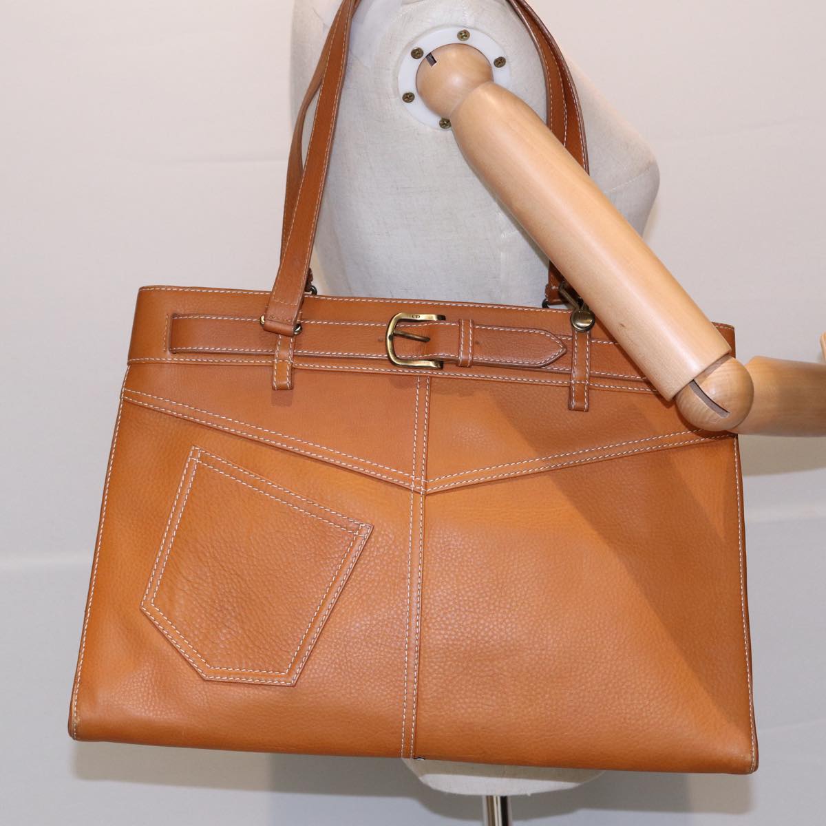 Dior Jeanne Brown Leather Tote Bag