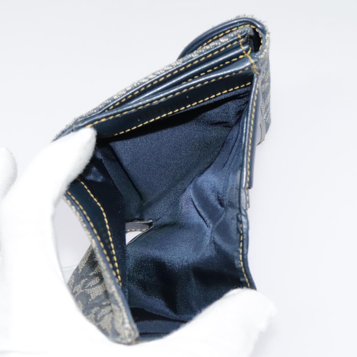 Dior Saddle Navy Canvas Wallet Accessories