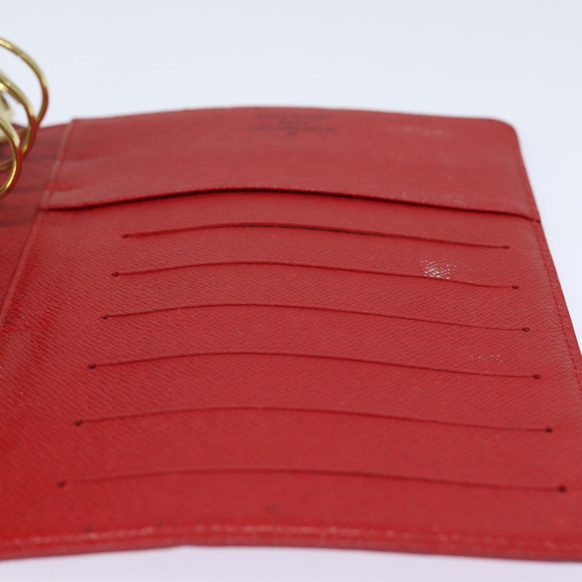 Louis Vuitton Agenda MM Red Leather Wallet Accessories