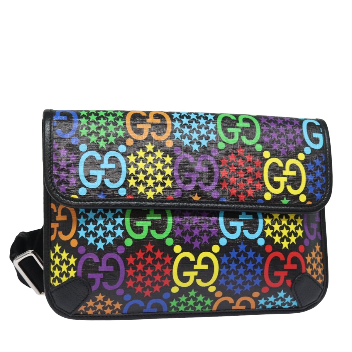 Gucci Psychedelic Multicolour Canvas Shoulder Bag