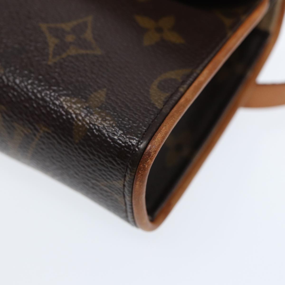 Louis Vuitton Florentine Brown Canvas Clutch Bag