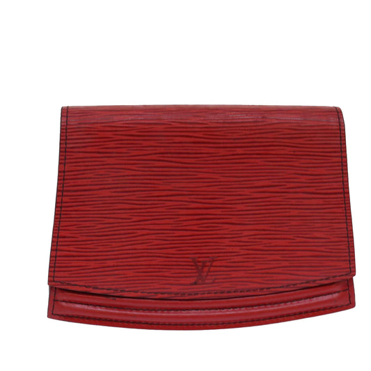 Louis Vuitton Tilsitt Red Silver Clutch Bag