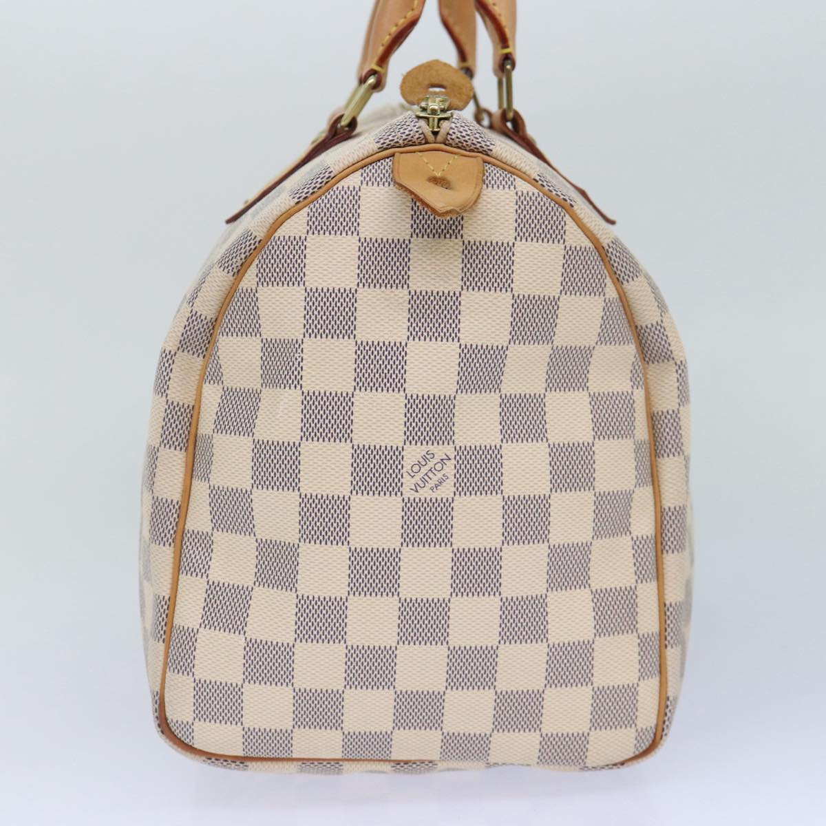 Louis Vuitton Speedy 30 White Canvas Hand Bag