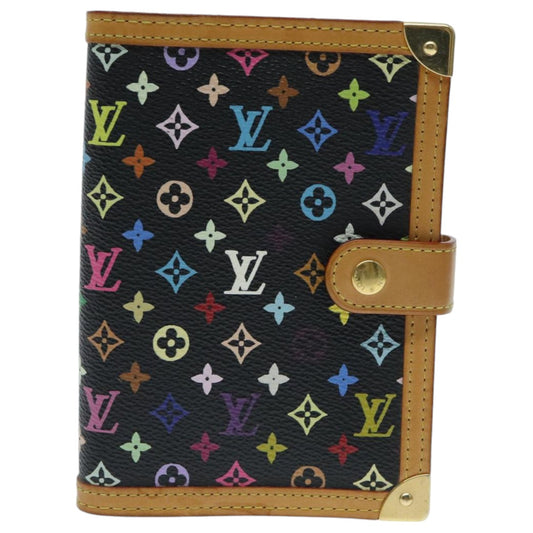 Louis Vuitton Agenda PM Black Canvas Wallet Accessories