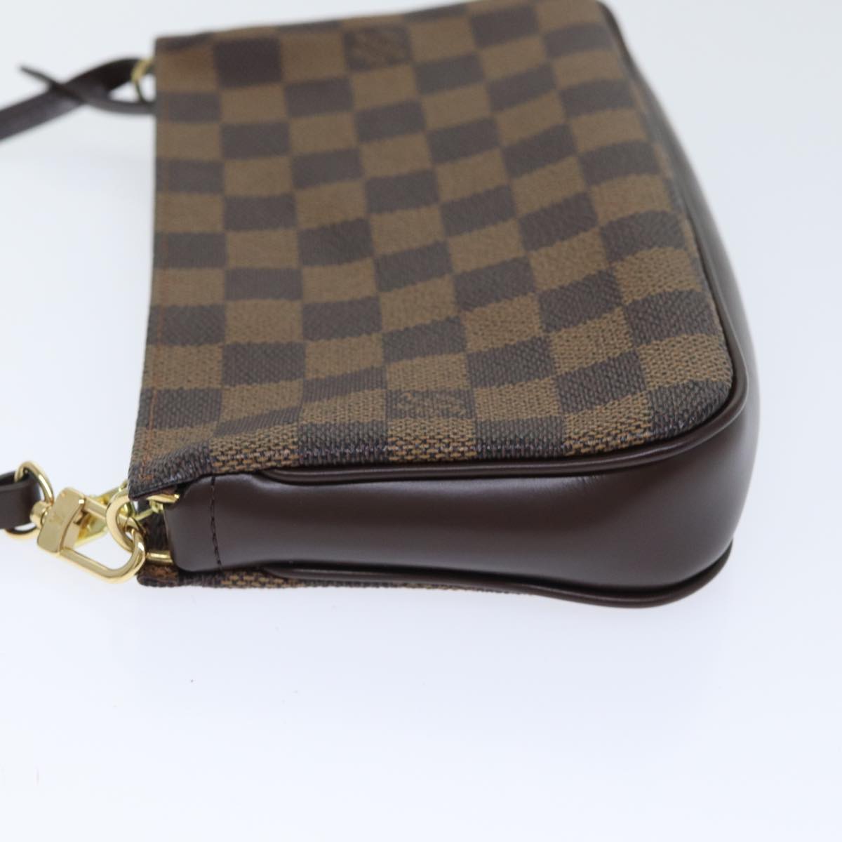 Louis Vuitton Pochette Accessoire Brown Canvas Clutch Bag